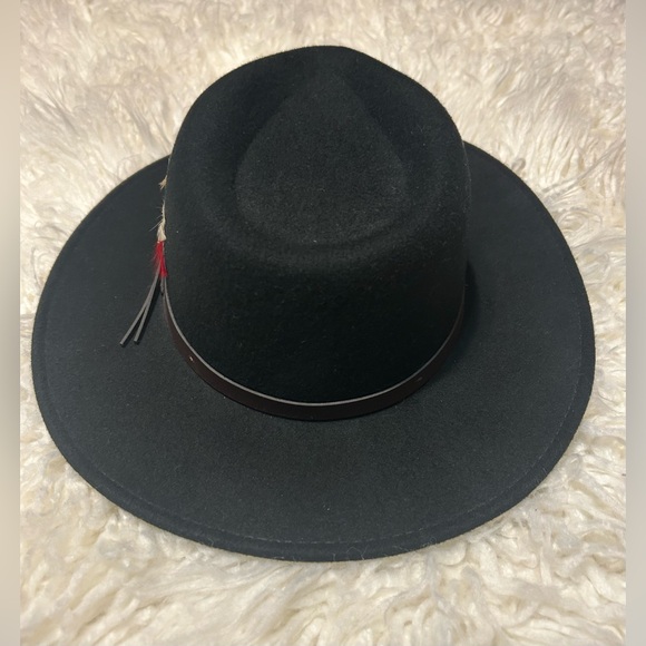 Scala Outback Classico Black Hat with Feather Detail - Picture 6 of 11